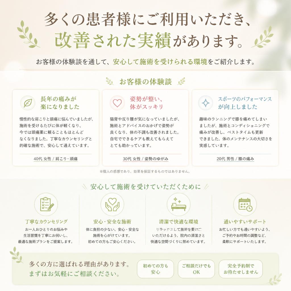 実績とお客様の声