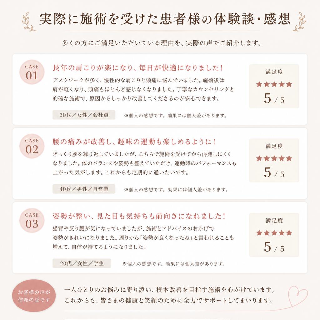 患者様の声