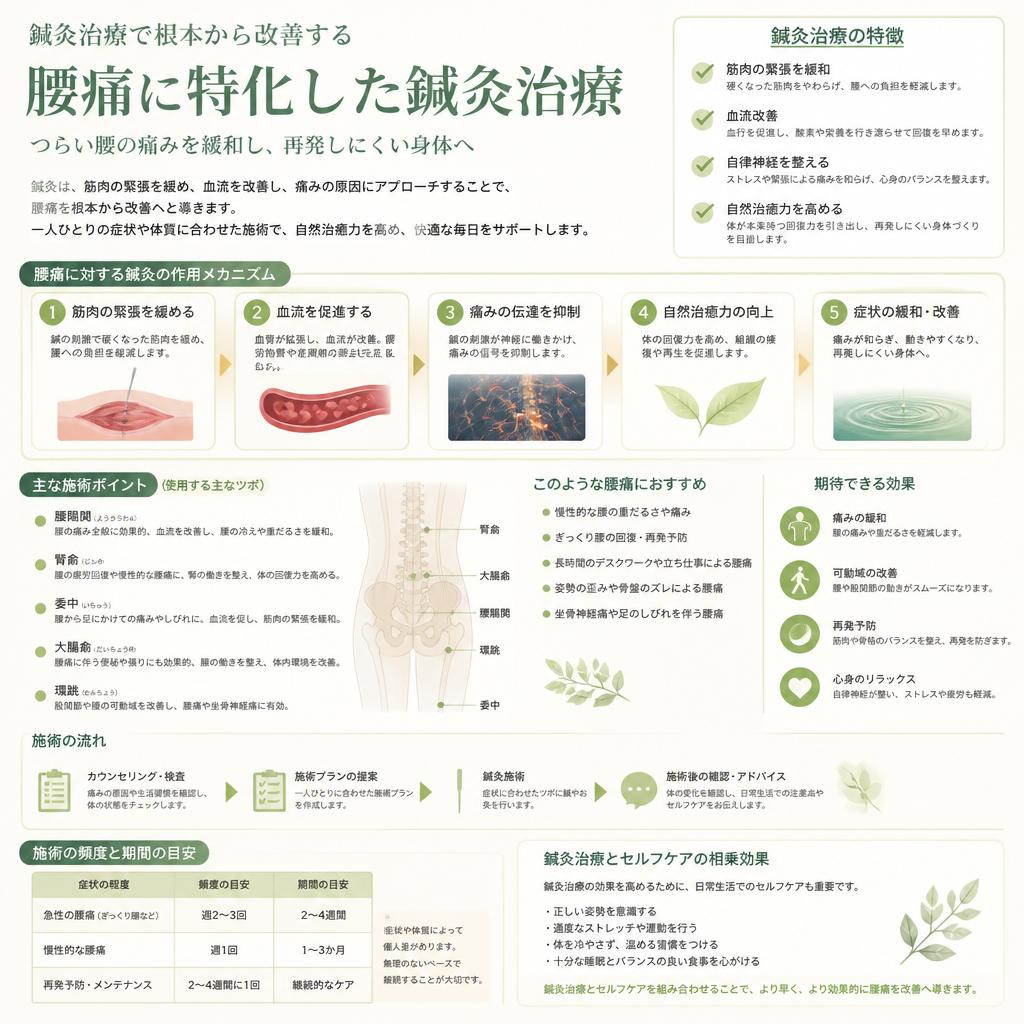 腰痛にお悩みのあなたへ。大分市の整骨院で根本から改善！